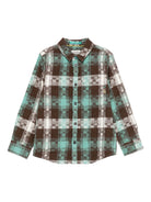Camicia per bambino Scotch & Soda Kids verde con motivo a quadri 180634 300 SCOTCH&SODA KIDS 