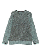 Maglione per bambina Scotch & Soda Kids verde con toppa con logo 180699 300 SCOTCH&SODA KIDS 