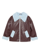 Giubbino per bambina Scotch & Soda Kids marrone con chiusura con cerniera 180723 201 SCOTCH&SODA KIDS 