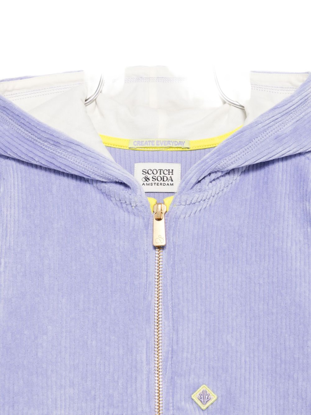 Felpa per bambina Scotch & Soda Kids viola con chiusura frontale con zip 180766 500 SCOTCH&SODA KIDS 