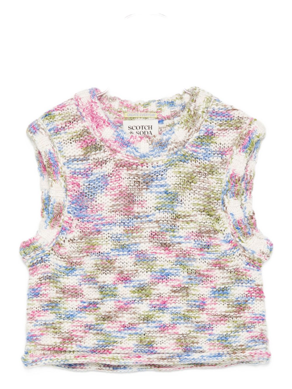 Gilet per bambina Scotch & Soda Kids multicolore a girocollo 180824 260 SCOTCH&SODA KIDS 