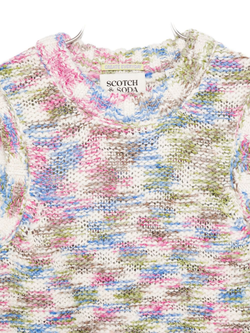 Gilet per bambina Scotch & Soda Kids multicolore a girocollo 180824 260 SCOTCH&SODA KIDS 