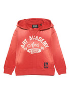 Felpa per bambina Scotch & Soda Kids rossa con stampa grafica sul petto 181901 610 SCOTCH&SODA KIDS 