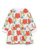 Abito per neonata Stella McCartney Kids lilla con stampa grafica TX1010 Z3194 522MC STELLA McCARTNEY KIDS 