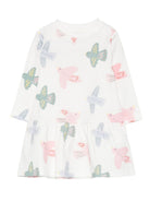 Abito per neonata Stella McCartney Kids bianco con gonna svasata TX1150 Z3196 101MC STELLA McCARTNEY KIDS 