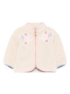 Giacca per neonata Stella McCartney Kids beige con ricamo uccellini TX2057 Z0506 183 STELLA McCARTNEY KIDS 