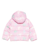 Piumino per neonata Stella McCartney Kids rosa con stampa uccelli TX2067 Z3221 568MC STELLA McCARTNEY KIDS 