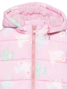 Piumino per neonata Stella McCartney Kids rosa con stampa uccelli TX2067 Z3221 568MC STELLA McCARTNEY KIDS 