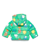 Piumino per neonati Stella McCartney Kids verde con stampa di personaggi TX2527 Z3222 712MC STELLA McCARTNEY KIDS 