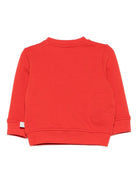 Felpa per neonato Stella McCartney Kids rosso con stampa Babbo Natale TX4620 Z3059 421 STELLA McCARTNEY KIDS 