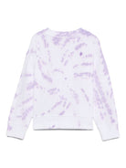 Felpa per bambina Stella McCartney Kids viola con motivo tie-dye TX4A00 Z3039 999 STELLA McCARTNEY KIDS 