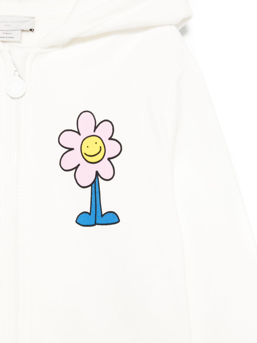 Felpa per bambina Stella McCartney Kids bianco con stampa margherita TX4A40 Z3059 101 STELLA McCARTNEY KIDS 