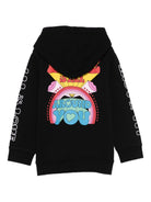 Felpa per bambina Stella McCartney Kids nera con stampa a forma di cuore TX4B90 Z0453 961 STELLA McCARTNEY KIDS 