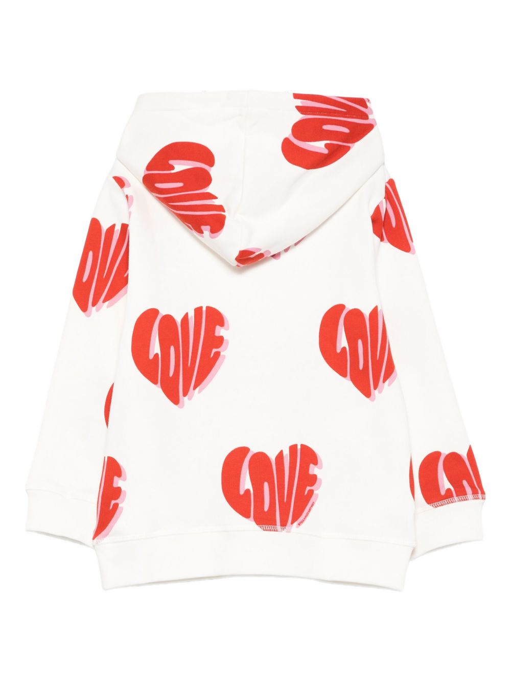 Felpa per bambina Stella McCartney Kids bianco con motivo a cuore TX4C20 Z3037 101MC STELLA McCARTNEY KIDS 