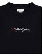 Felpa per bambina Stella McCartney Kids nera con logo ricamato sul davanti TX4C50 Z0453 961 STELLA McCARTNEY KIDS 