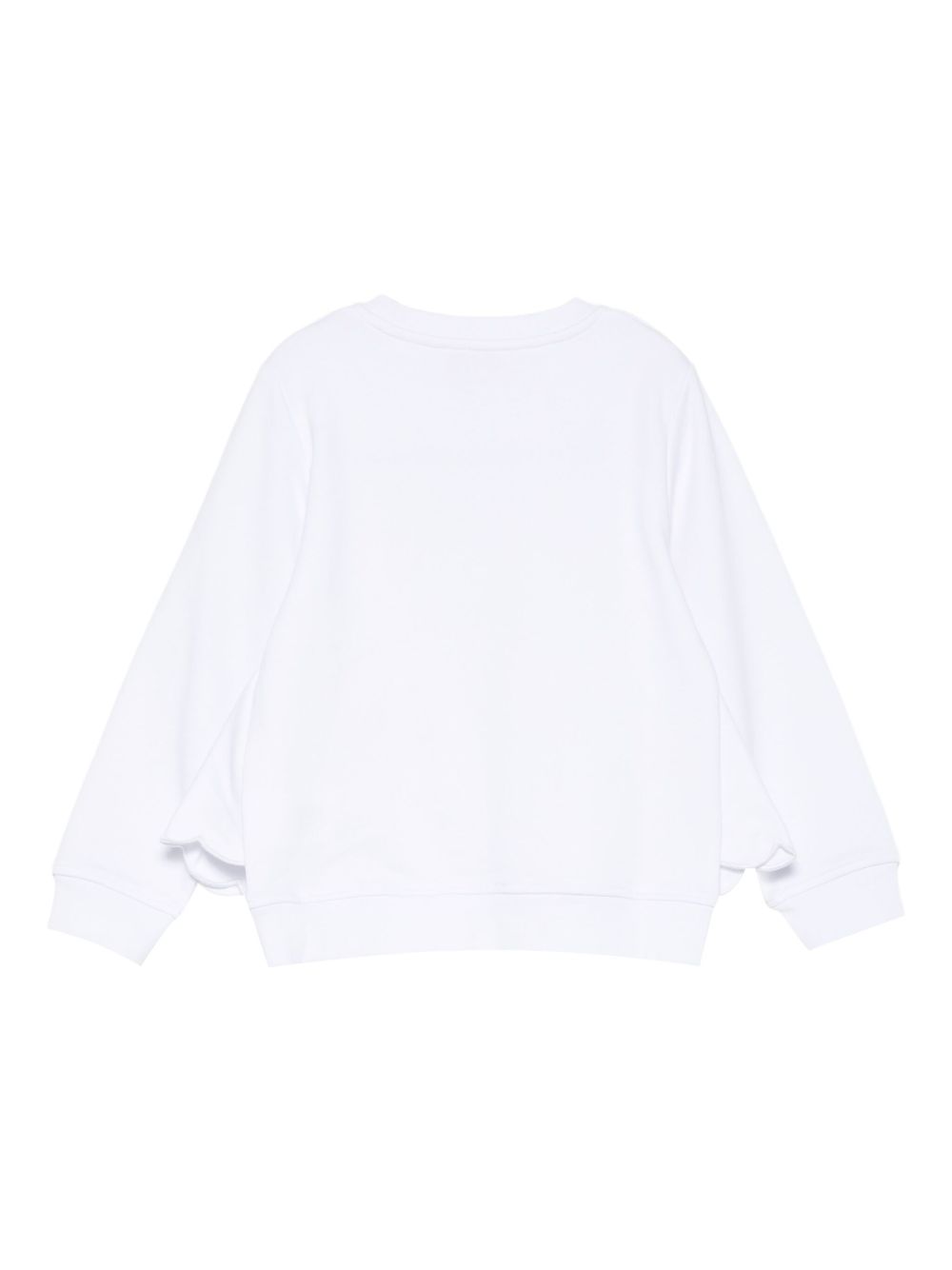 Felpa per bambina Stella McCartney Kids bianco con stampa faccina TX4C90 Z0453 100 STELLA McCARTNEY KIDS 