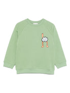 Felpa per bambino Stella McCartney Kids verde con stampa grafica TX4Q00 Z3059 746 STELLA McCARTNEY KIDS 