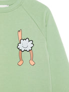 Felpa per bambino Stella McCartney Kids verde con stampa grafica TX4Q00 Z3059 746 STELLA McCARTNEY KIDS 