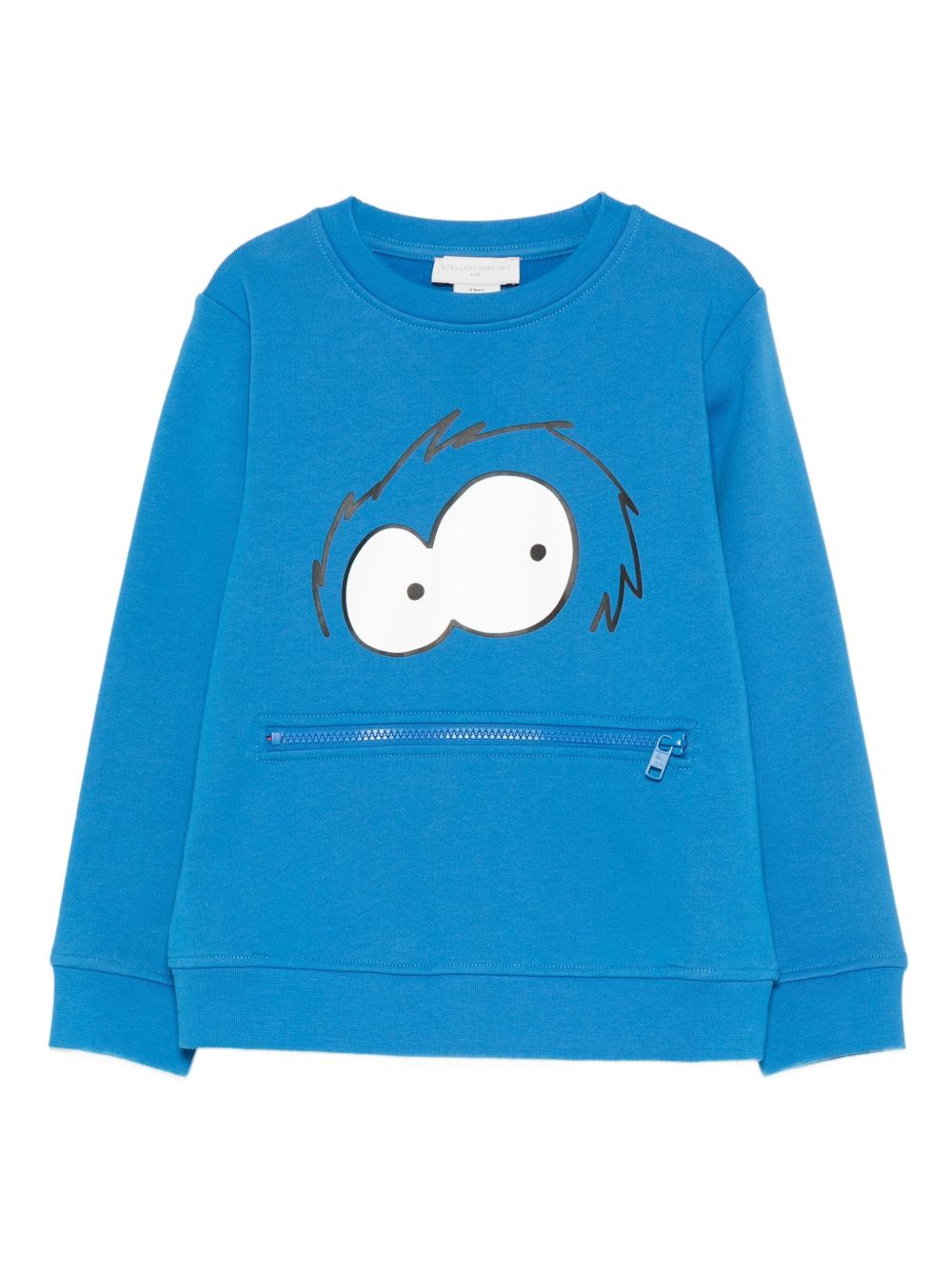 Felpa per bambino Stella McCartney Kids blu con zip sul davanti TX4Q40 Z3059 60Q STELLA McCARTNEY KIDS 