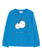 Felpa per bambino Stella McCartney Kids blu con zip sul davanti TX4Q40 Z3059 60Q STELLA McCARTNEY KIDS 