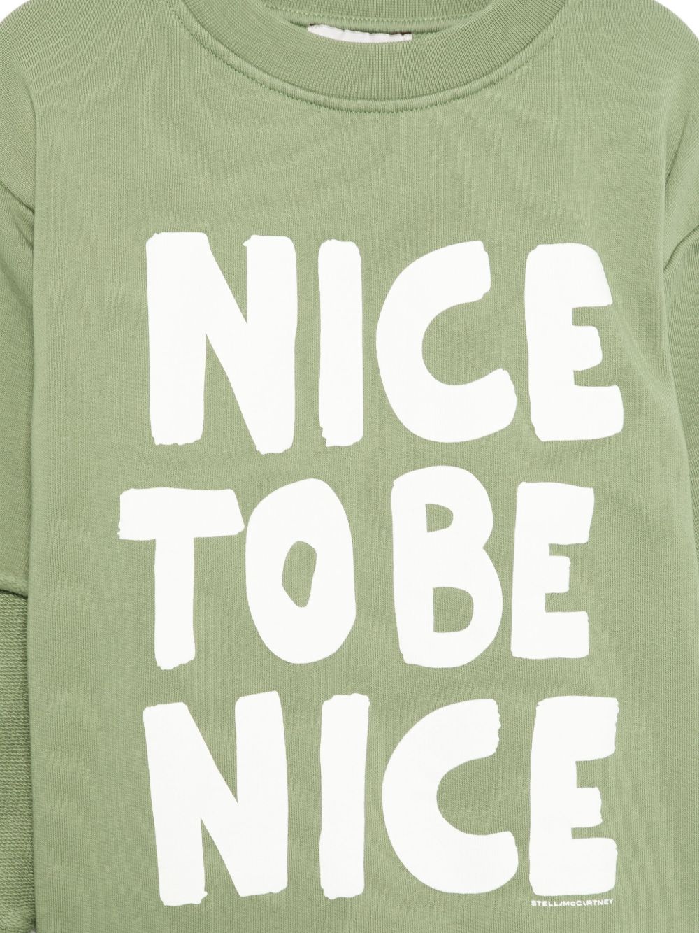 Felpa per bambino Stella McCartney Kids verde con design a strati TX4R40 Z0453 727 STELLA McCARTNEY KIDS 