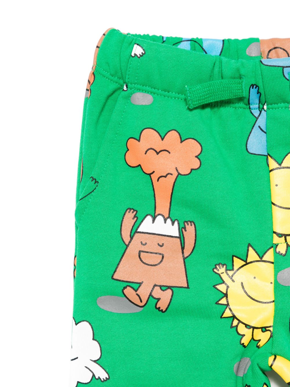 Pantaloni per neonato Stella McCartney Kids verde con stampa grafica TX6500 Z3203 712MC STELLA McCARTNEY KIDS 