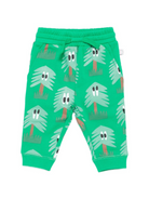 Pantaloni per neonato Stella McCartney Kids verde con coulisse e stampa TX6600 Z3161 712MC STELLA McCARTNEY KIDS 