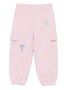 Pantaloni sportivi per bambina Stella McCartney Kids rosa con tasche cargo TX6B30 Z3059 568 STELLA McCARTNEY KIDS 