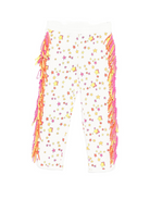 Pantaloni sportivi per bambina Stella McCartney Kids bianco con stampa stelle e frange TX6B60 Z3092 103MC STELLA McCARTNEY KIDS 
