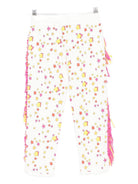 Pantaloni sportivi per bambina Stella McCartney Kids bianco con stampa stelle e frange TX6B60 Z3092 103MC STELLA McCARTNEY KIDS 