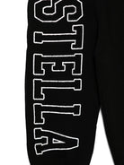 Pantaloni sportivi per bambina Stella McCartney Kids nero con stampa logo sulla gamba TX6C50 Z0453 961 STELLA McCARTNEY KIDS 