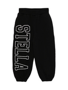 Pantaloni sportivi per bambina Stella McCartney Kids nero con stampa logo sulla gamba TX6C50 Z0453 961 STELLA McCARTNEY KIDS 