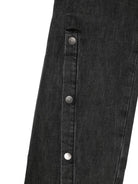 Jeans per bambina Stella McCartney Kids in denim nero con bottoni sulla gamba TX6D40 Z0746 961 STELLA McCARTNEY KIDS 