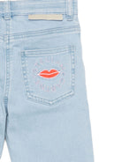 Jeans per bambina Stella McCartney Kids in denim con ricamo sulla tasca posteriore TX6E60 Z0153 606 STELLA McCARTNEY KIDS 