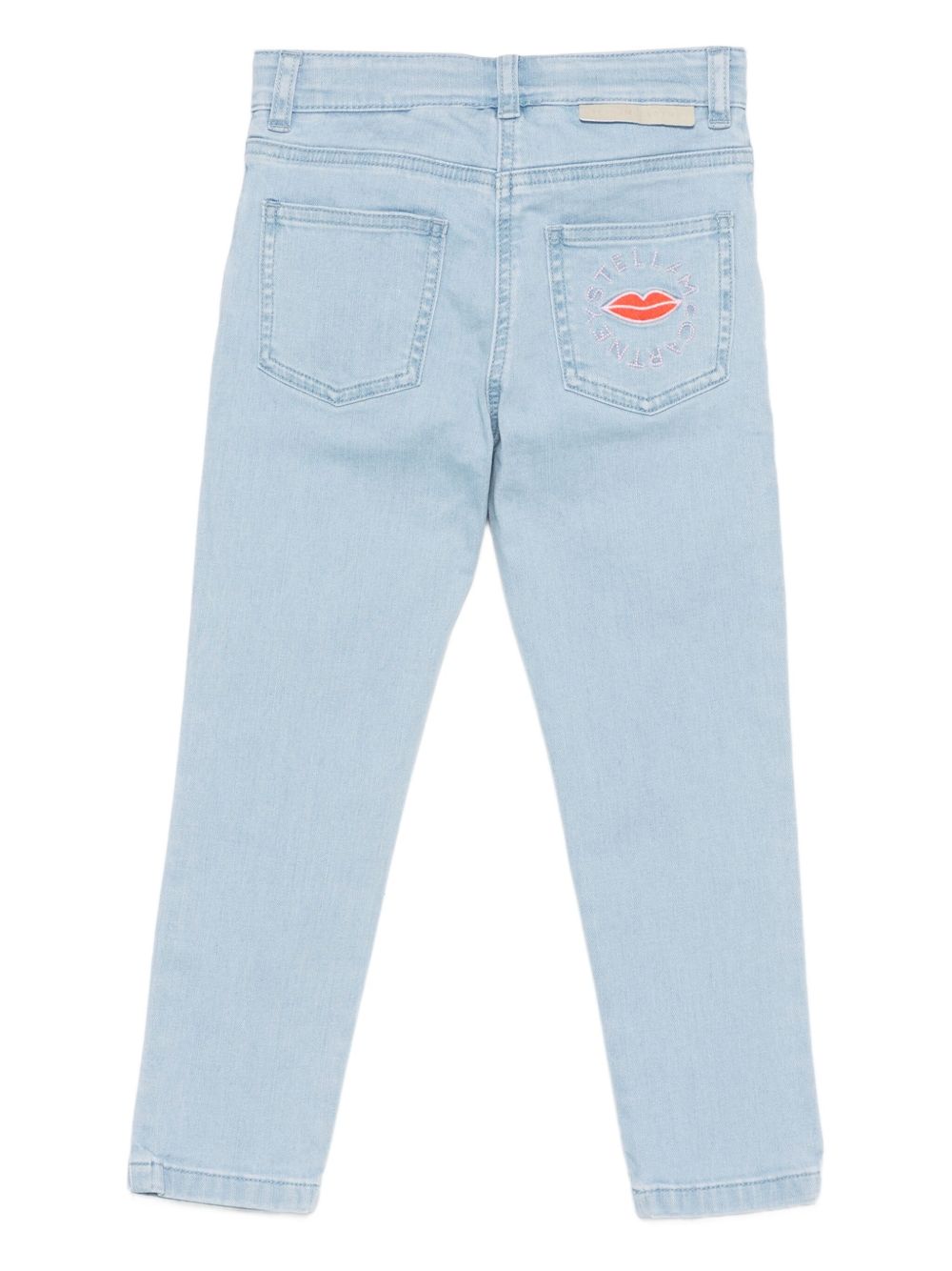 Jeans per bambina Stella McCartney Kids in denim con ricamo sulla tasca posteriore TX6E60 Z0153 606 STELLA McCARTNEY KIDS 