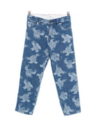 Jeans per bambino Stella McCartney Kids in denim con ricamo all-over TX6P90 Z3174 664BC STELLA McCARTNEY KIDS 