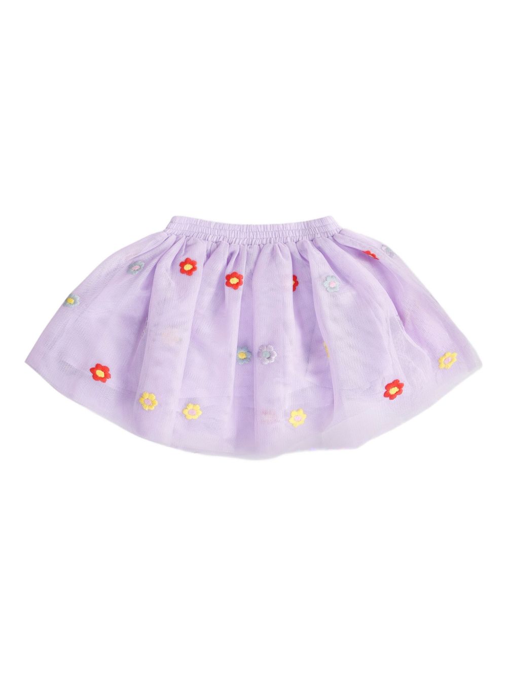 Gonna per neonata Stella McCartney Kids lilla in tulle con ricamo floreale TX7001 Z3217 522EM STELLA McCARTNEY KIDS 
