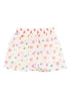 Gonna per neonata Stella McCartney Kids bianco a fiori con vita elasticizzata TX7011 Z3216 101MC STELLA McCARTNEY KIDS 