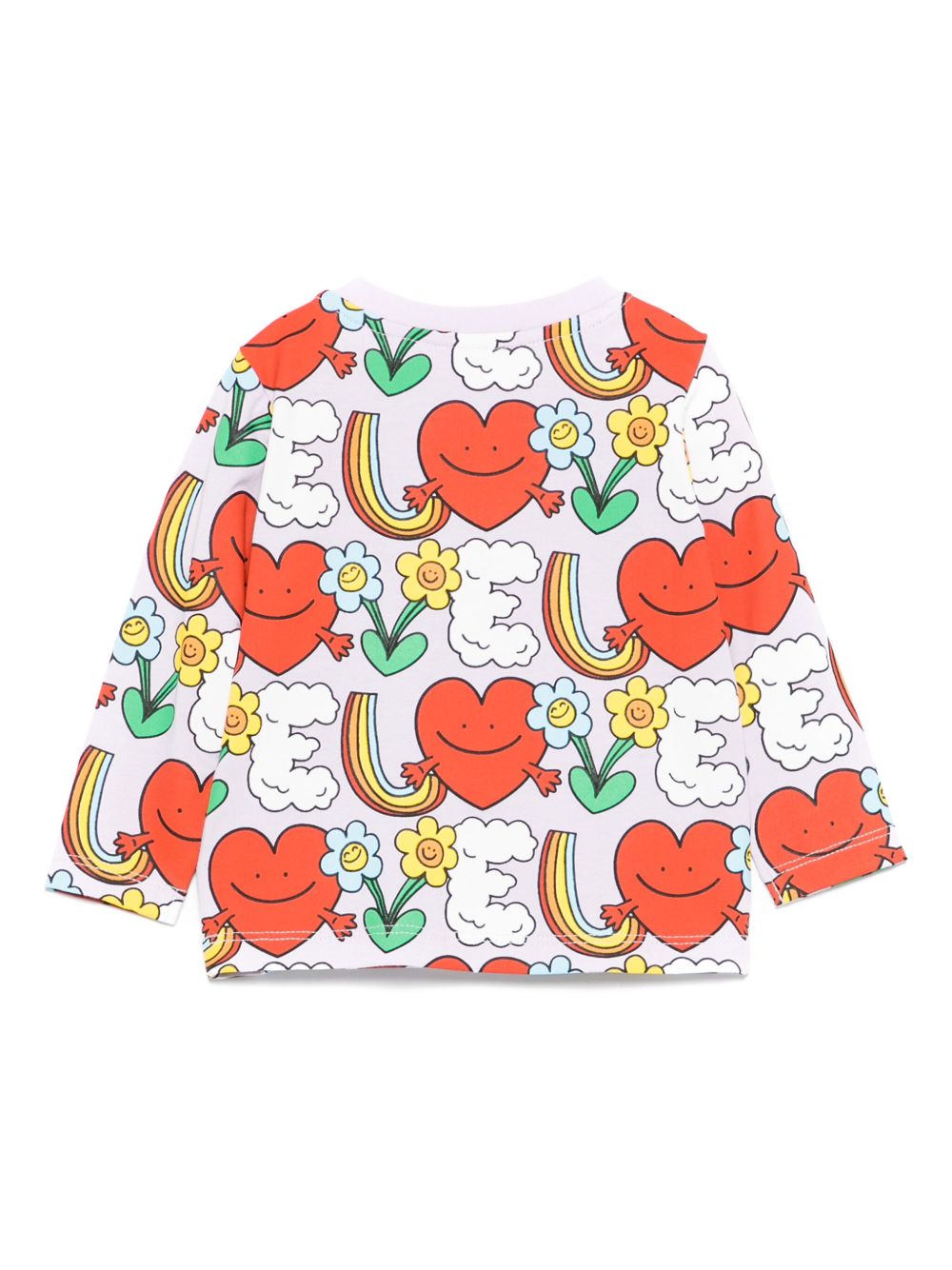 T-shirt per neonata Stella McCartney Kids lilla con stampa grafica TX8020 Z3194 522MC STELLA McCARTNEY KIDS 