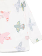 T-shirt per neonata Stella McCartney Kids bianco con stampa grafica TX8070 Z3196 101MC STELLA McCARTNEY KIDS 