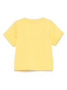 T-shirt per neonato Stella McCartney Kids giallo con stampa grafica TX8501 Z0434 248 STELLA McCARTNEY KIDS 