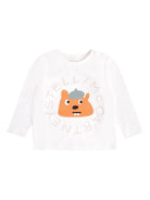 T-shirt per neonati Stella McCartney Kids bianco a maniche lunghe TX8590 Z0434 101 STELLA McCARTNEY KIDS 