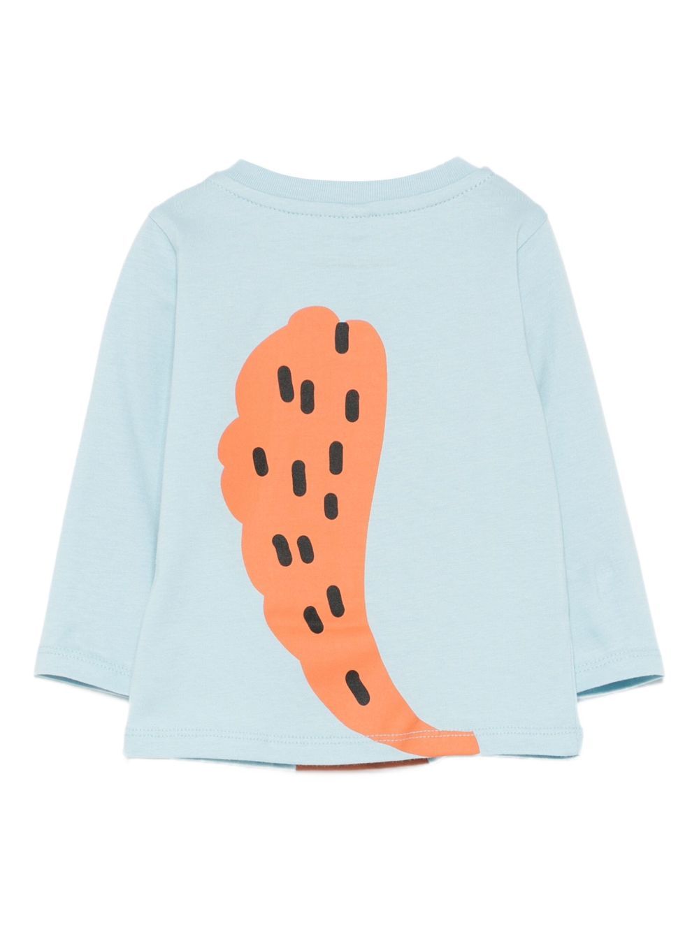 T-shirt per neonato Stella McCartney Kids azzurro con stampa scoiattolo TX8600 Z0434 670 STELLA McCARTNEY KIDS 