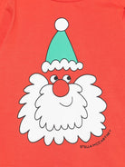 T-shirt per neonato Stella McCartney Kids rosso con stampa Santa TX8610 Z0434 421 STELLA McCARTNEY KIDS 