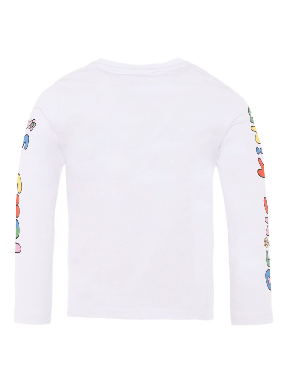 T-shirt per bambini Stella McCartney Kids bianco con stampa grafica TX8A00 Z0434 100 STELLA McCARTNEY KIDS 