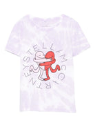 T-shirt per bambina Stella McCartney Kids viola con motivo tie-dye TX8A21 Z3041 999 STELLA McCARTNEY KIDS 