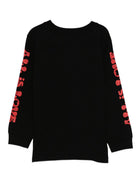 T-shirt per bambini Stella McCartney nera con stampa grafica frontale TX8C20 Z0434 961 STELLA McCARTNEY KIDS 
