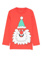 T-shirt per bambini Stella McCartney Kids rosso con stampa natalizia TX8P00 Z0434 421 STELLA McCARTNEY KIDS 