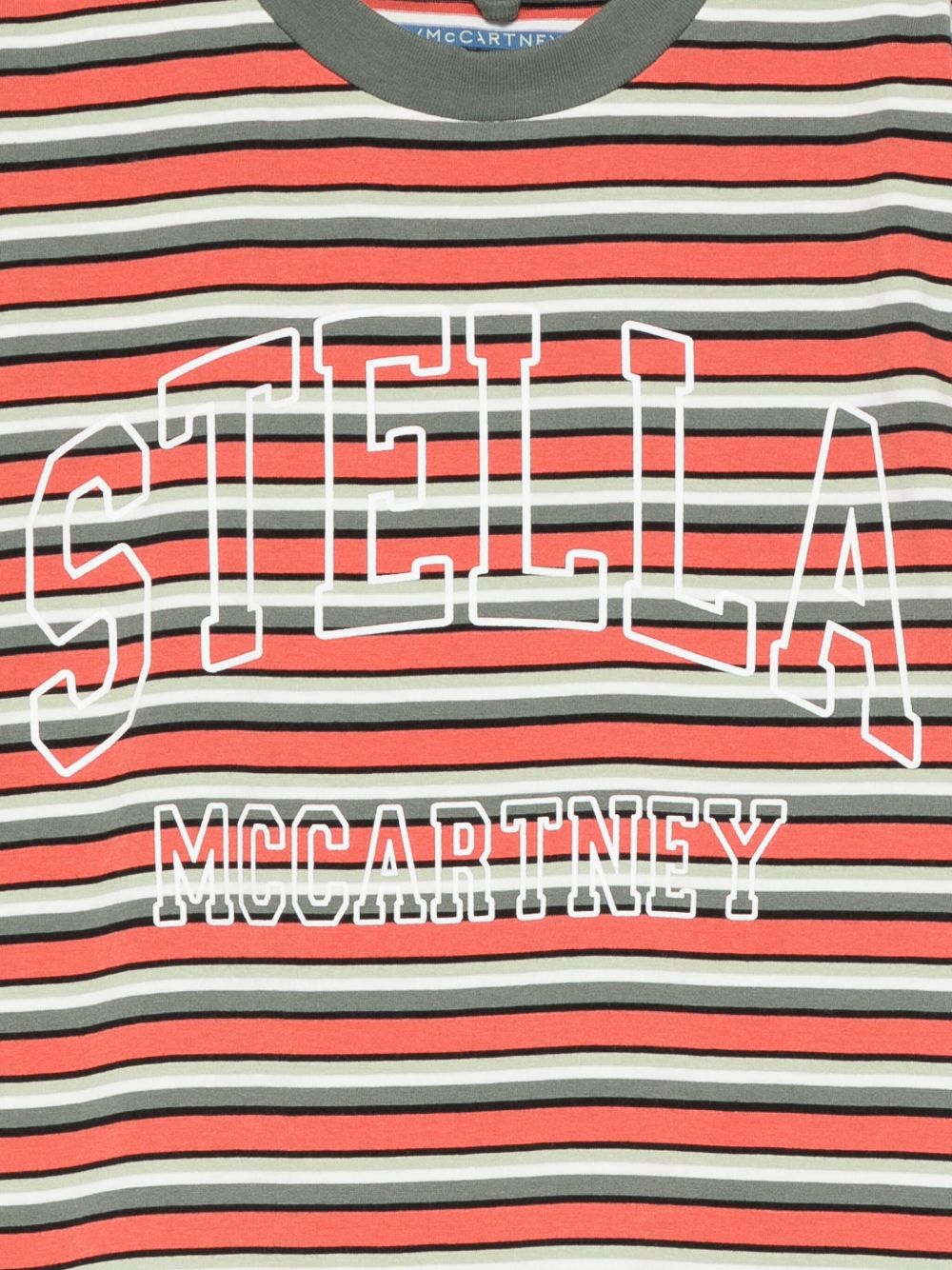 T-shirt per bambino Stella McCartney Kids multicolore con logo a righe TX8S11 Z3152 999 STELLA McCARTNEY KIDS 