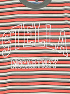 T-shirt per bambino Stella McCartney Kids multicolore con logo a righe TX8S11 Z3152 999 STELLA McCARTNEY KIDS 